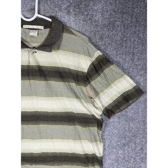 Vintage Perry‎ Ellis Short Sleeve Striped Polo Shirt Men Size XL Pullover - Picture 5 of 16